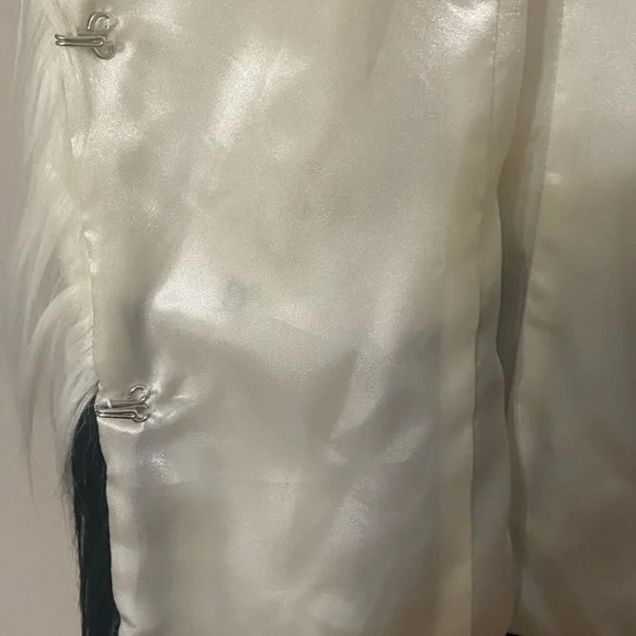 Nieman Marcus Faux Fur Vest in Black and White - Picture 5 of 5